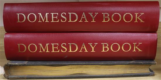 The Domesday Book, facsimile set in two vols, Alecto 1987 and an album of topographical photographs, England and Scotland